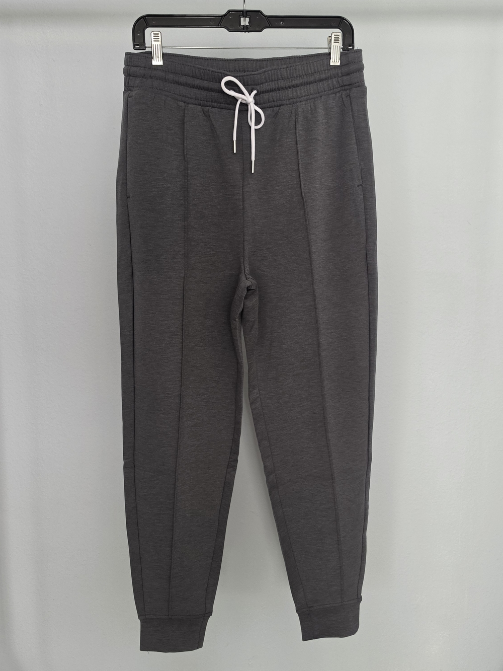 Zenana Charcoal Gray Jogger Pants With Drawstring Waist - Size M
